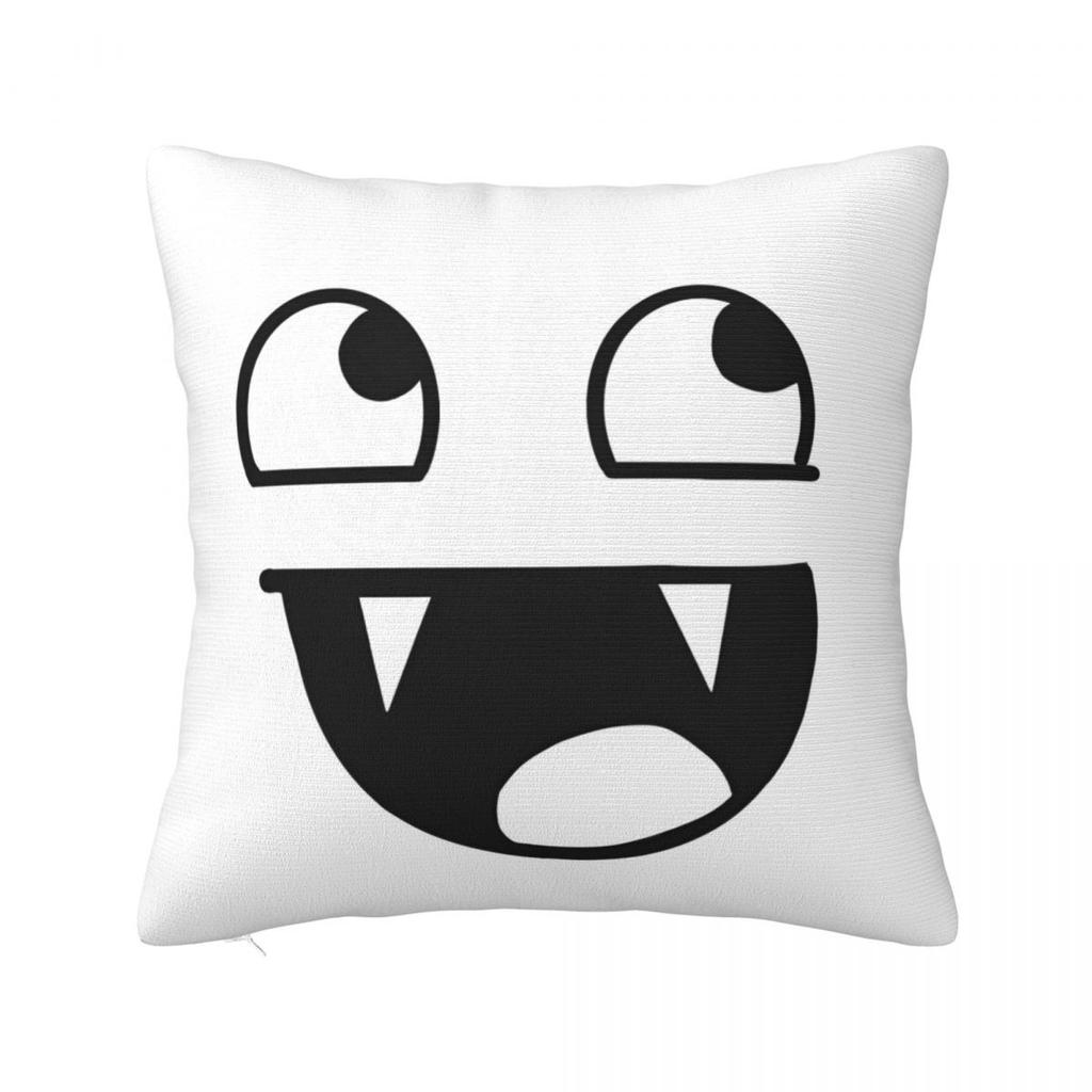Funny Domo Kun Face Pillow Case Meme Anime Doll Cushion Covers Custom Zippered Decor Pillowcase for Bed 18"
