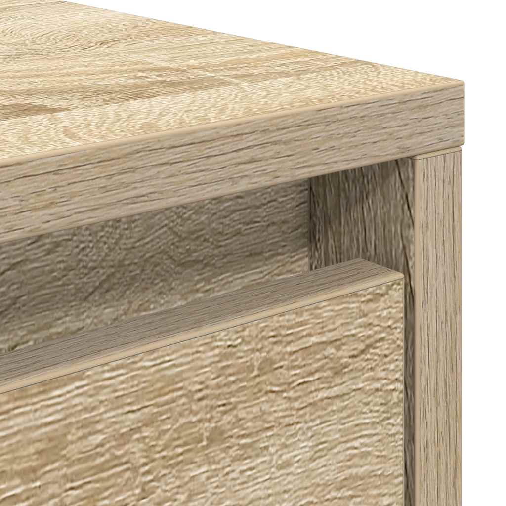 Coffee Table with Drawers Sonoma Oak 100x100x40 Cm
