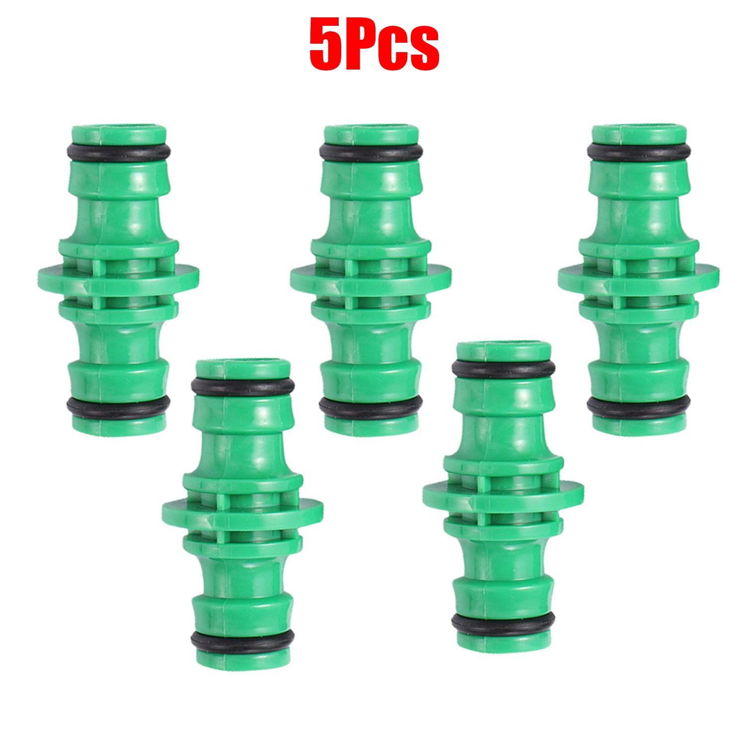 

5 шт. двойной удлинитель для шлангового соединителя для садовой трубы, быстроразъемное соединение, фитинг для системы полива и полива 1/2