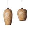 Bamboo Woven Pendant Light: Creative Pastoral Art for Study, Bedroom, Hallway, or Balcony