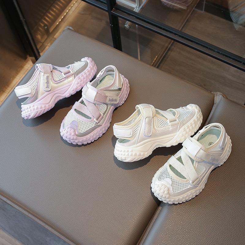 Soft-Sole Versatile Lightweight Mesh Shoes | Breathable Footwear, Fashionable Girls' and Boys Sport Sandals Casual Kids Shoes