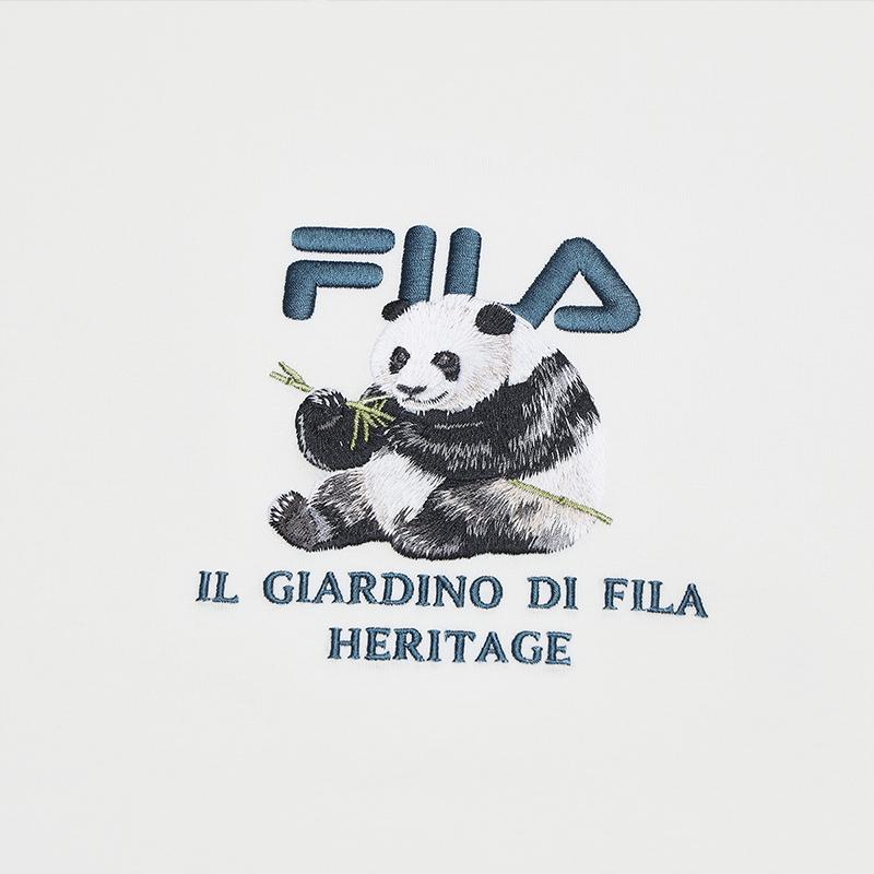 FILA HERITAGE T Shirt Men's Cloud White F11M538120FWT