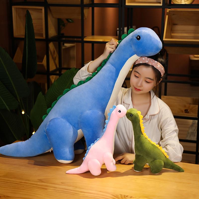 5080Cm Cartoon Dinosaur Plush Toy Stuffed Tanystropheus T-Rex Doll Pink Blue Green Standing Animal Plushie Birthday Present