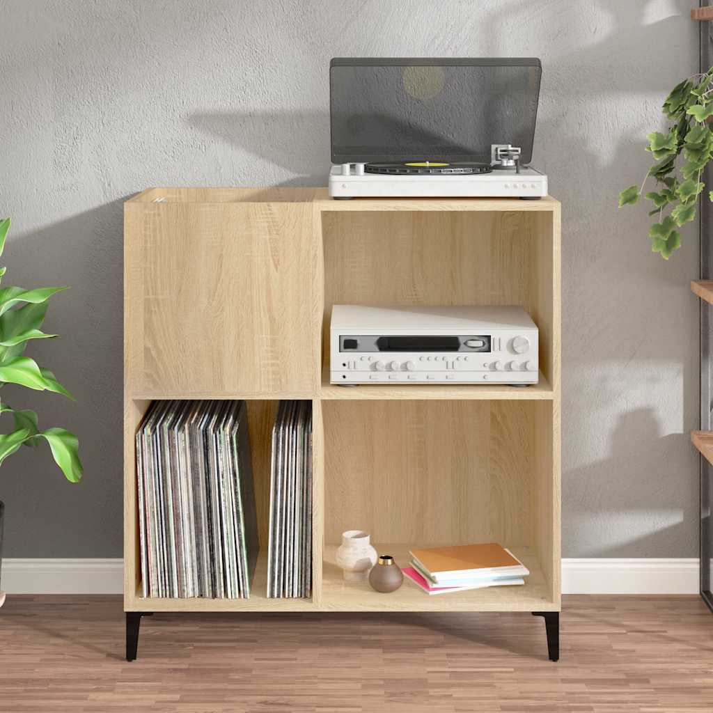 Record Cabinet in Sonoma Oak 84.5 x 38 x 89 cm Particleboard