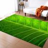 3D Leaves Dewdrop Living Room Carpet Leaf Printing Bedroom Area Rug  Home Decor Memory Foam Soft Flannel Kitchen Rug Floor Mat