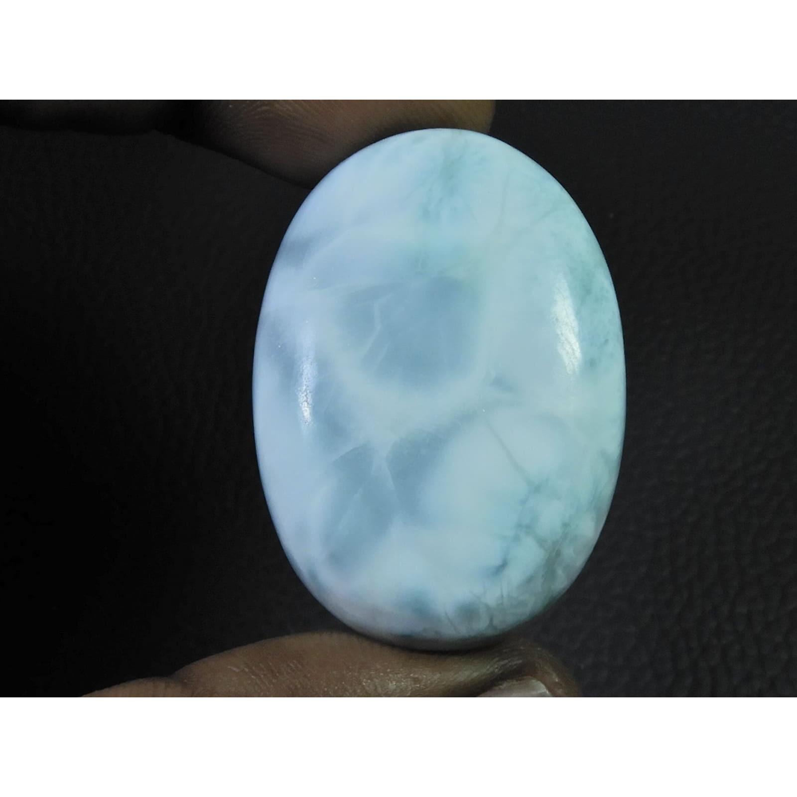 

27X40X09 MM Natural Blue Larimar Pectolite Healing Crystal Gemstone 100Cts. C-603