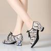Nuove Scarpe da Ballo per Insegnanti da Donna Fondo Morbido Tacco Medio Scarpe da Ballo per Adulti Pratica Danza Quadrata Tacchi Alti