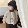Casaco de outono e inverno para bebé nova roupa infantil roupa infantil inverno meninos conjunto de camisola espessa