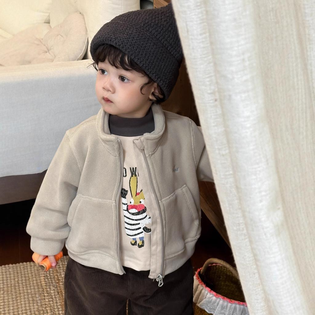 Casaco de outono e inverno para bebé nova roupa infantil roupa infantil inverno meninos conjunto de camisola espessa