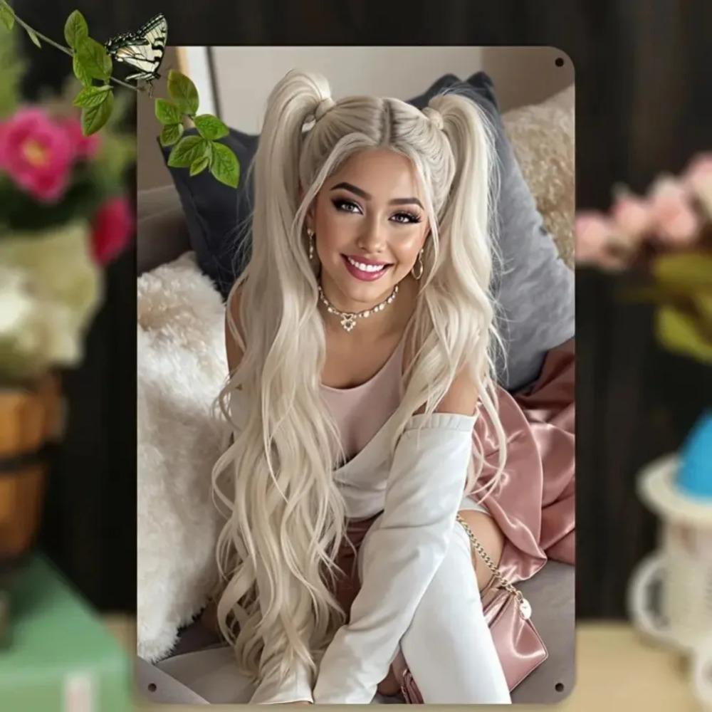 Retro 80s Vintage Metal Wall Art, Aluminum Sign for Living Room Decor, Pink Background Poster