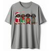 Christmas Dachshund T-Shirt Santa Reindeer Lights Wiener Dog Holiday Doxie Tee