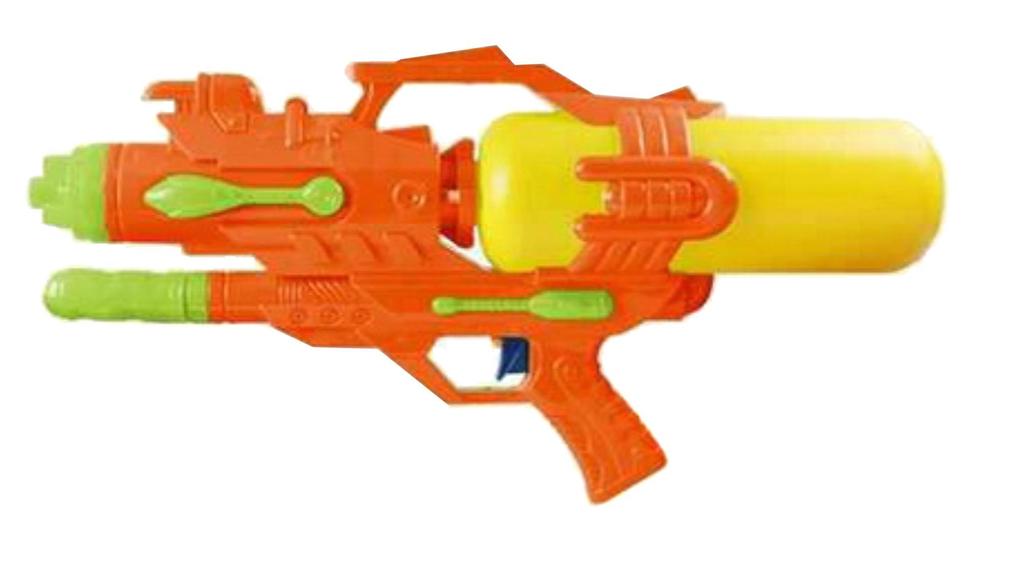 Pistolet Na Wodę Duży 45Cm Pompką Pomarańczowy Zabawka Latem