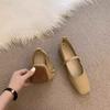 Evening French gentle wind single shoes women's shallow mouth square head thick heel with skirt fairy style versatile work soft sole women's shoes