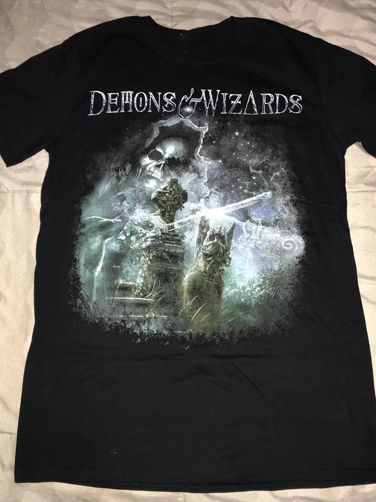 New Popular Demons & Wizards Black T-Shirt Cotton Full Size RD298 Unisex T-Shirt XL