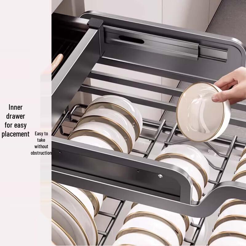 Beifu Double-Layer Freestanding Kitchen Drawer Organizer