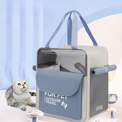 Katzen Tasche Große Kapazität Tragbar Katzen Rucksack Schulter Tragbar Haustier Ausflug Käfig Katze und Hund Ausflug Schultasche Katzen Zubehör