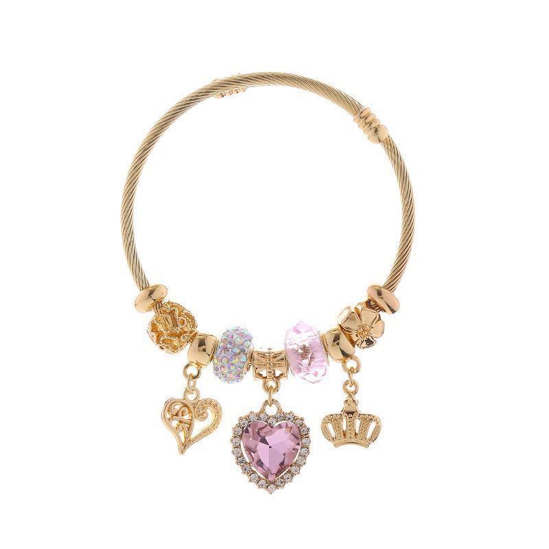 

Mars Star Pendant Bracelet With Gold And Silver Plating For Fashion Conscious Women Style H