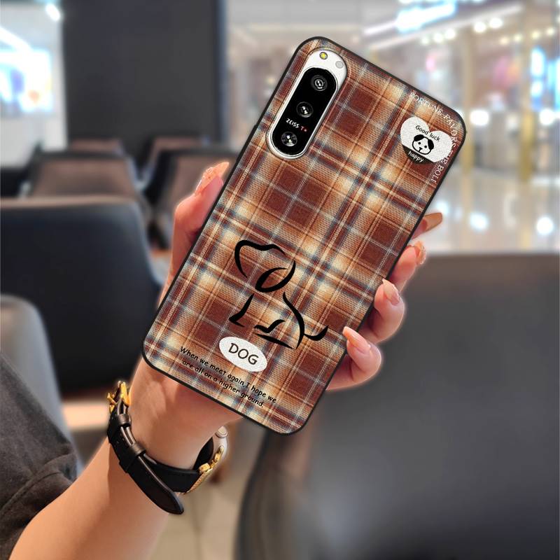Silicone Cute Phone Case For Sony Xperia5 IV Full Wrap Protective Anti-knock Graffiti Back Cover Anti-dust Shockproof