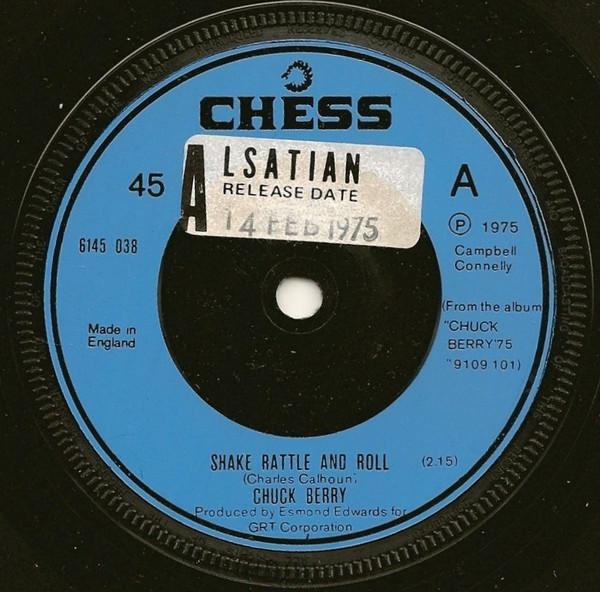 

7inch Record CHUCK BERRY - Shake Rattle And Roll 6145038 Chess 1975 UK Rock Used