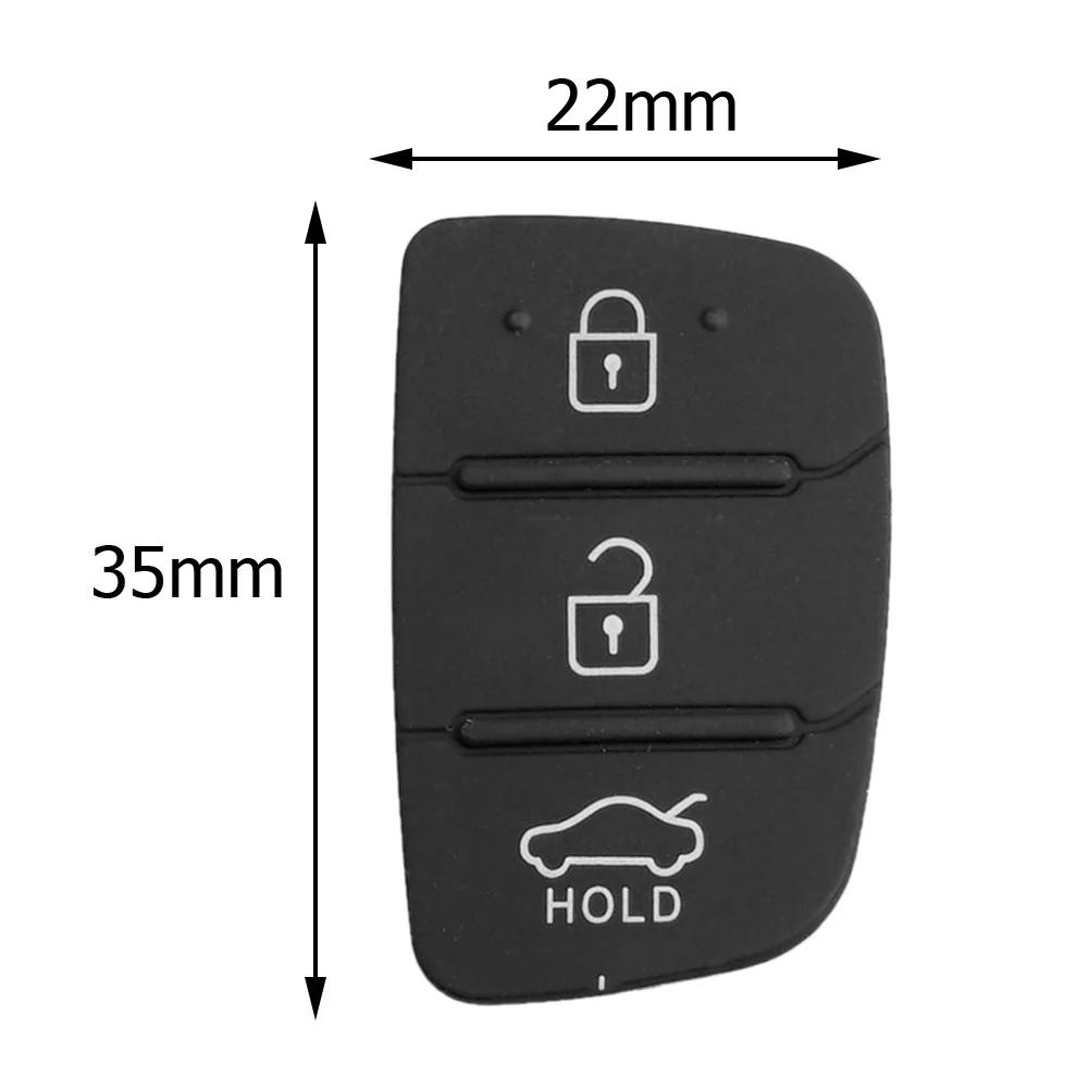 3 Button Remote Key Case Rubber Pad For Hyundai i30 i35 iX20 Solaris Verna for Kia RIO K2 K5 Sportage Folding Key