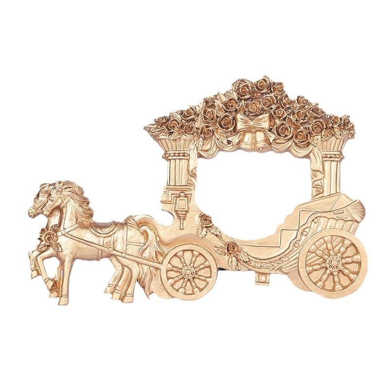 Kutschen-Fotorahmen Exquisit und langlebig Feuchtigkeitsbeständig und rostfrei zur Präsentation von Fotos und Heimdekoration
