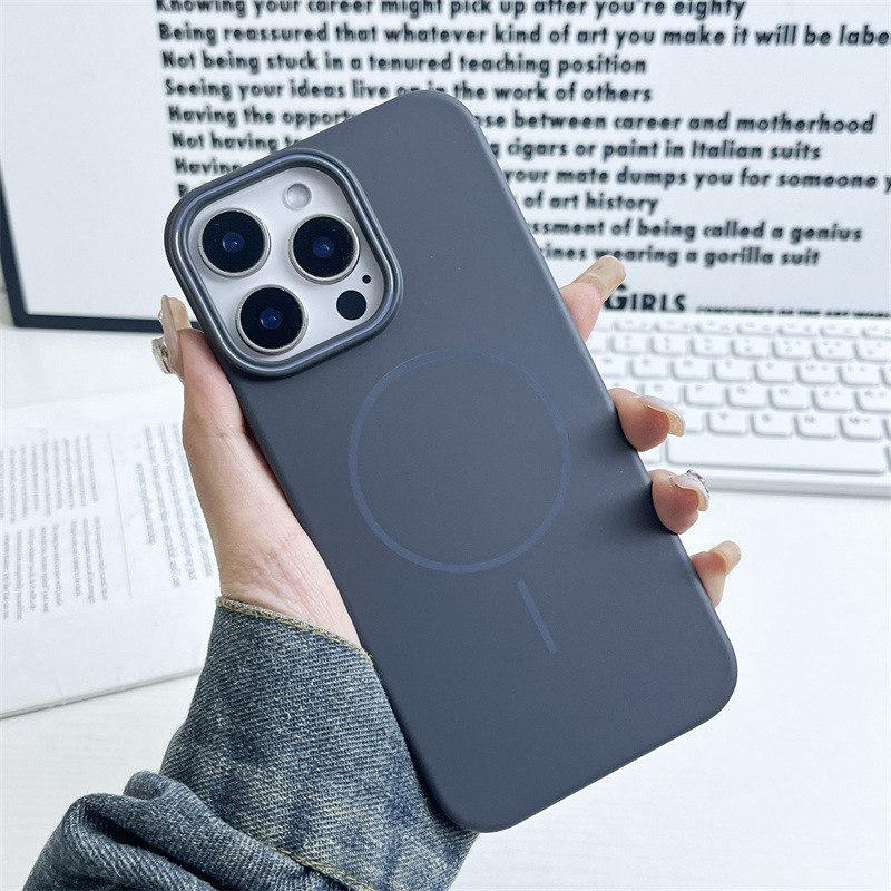 Luxury Skin Touch Scrub PCFor Magsafe Wireless Charging Case For iPhone 16 15 14 13 12 11 Pro Max Plus Magnetic Colorful Cover