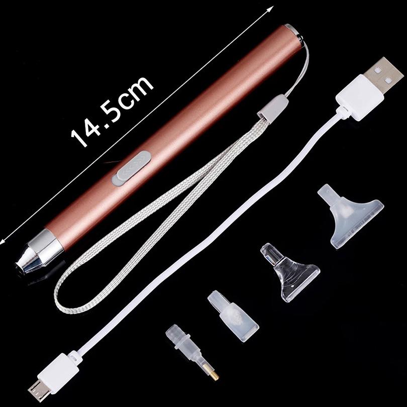 5D-Diamant-Malwerkzeug, leuchtender Punktbohrstift, wiederaufladbarer USB-Beleuchtungsstift, LED-Diamant-Malstift, Diamant-Kunstzubehör