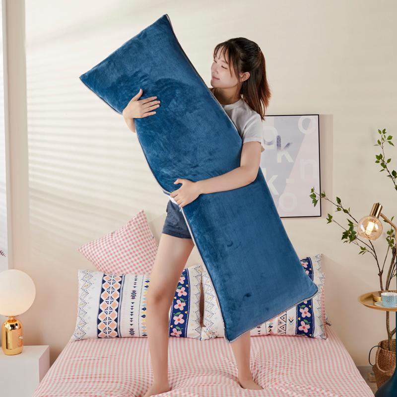 1Pcs Soft Flannel Long Pillow Case Large Size Comfortable Lover Sleeping Pillow Cover 120/150/180cm Bedding Body Pillowcase