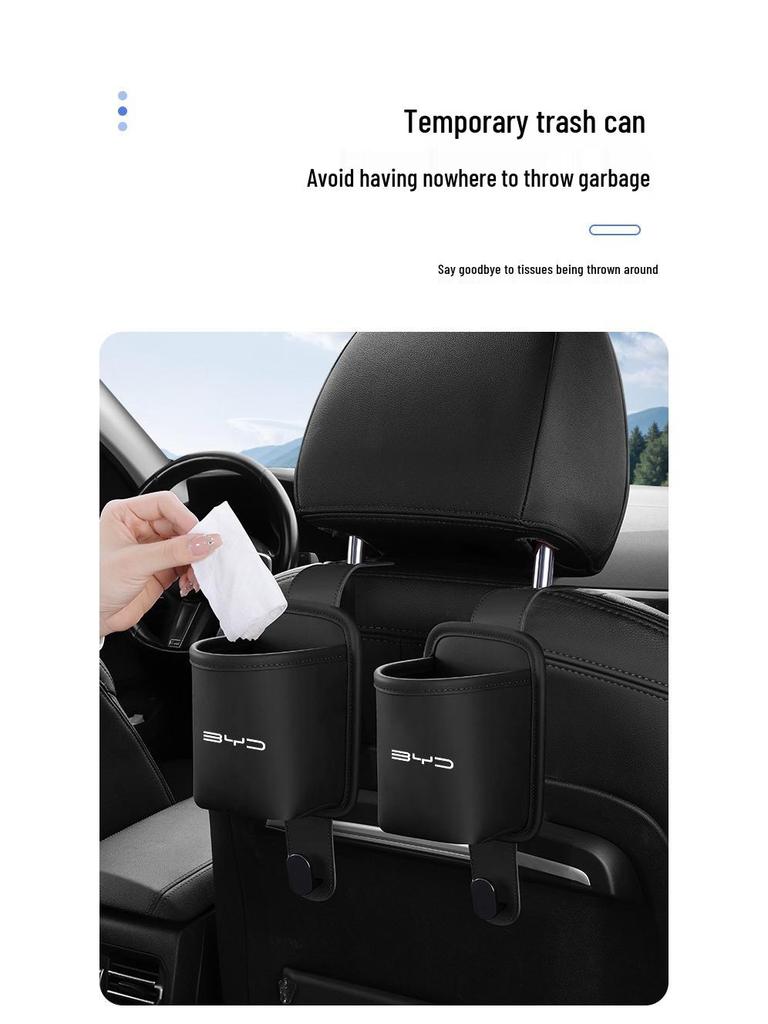 Car Cup Holder Hook Storage for BYD Models: Han, Pro, Dolphin, Song Plus, Yuan EV, Seagull, Seal, Qin DMi