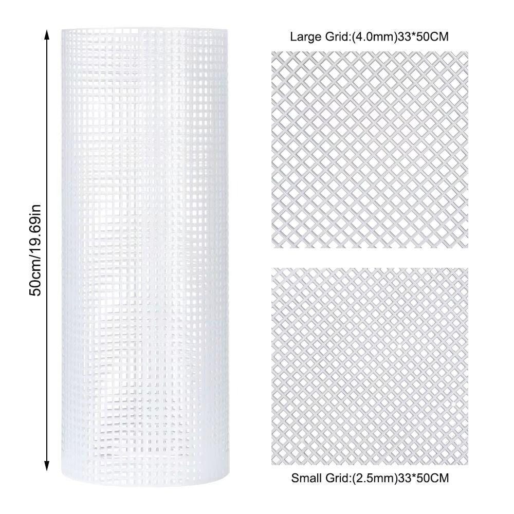 Artizanat DIY Plasă din Pungă de Plastic Durabilă 33x50CM Pânză Pânze Negru Alb Plasă Capac