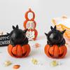 Spooky Eyeball Halloween Cat Pumpkin Lamp Black Cat LED Pumpkin Light  Ghost Festival Decor