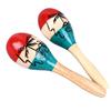 2Pcs Sand Hammer Maraca Shaker Rattle Portable Percussion Instrument Musical Toy for Kids Children