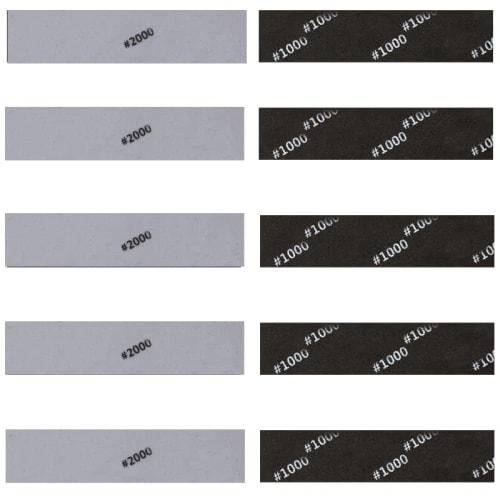 Sponge cloth sandpaper, 10 sheets/#1000/#2000 (5 sheets each)