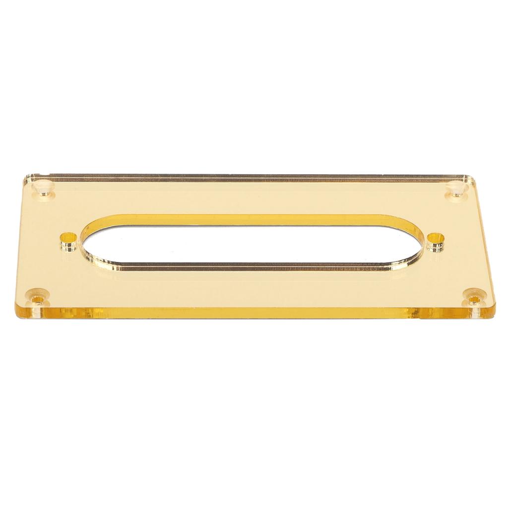 Tonabnehmer-Montagerahmen Acryl Goldene Spiegelabdeckung Ersatz mit Loch für E-Gitarre