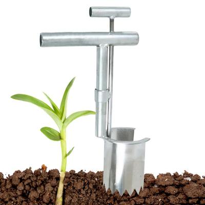 Bulb Planter Tool Stainless Steel Planting Aid For Bulb Heavy Duty Garden Transplanter Tool For Ground Cover Vegetables Spring
