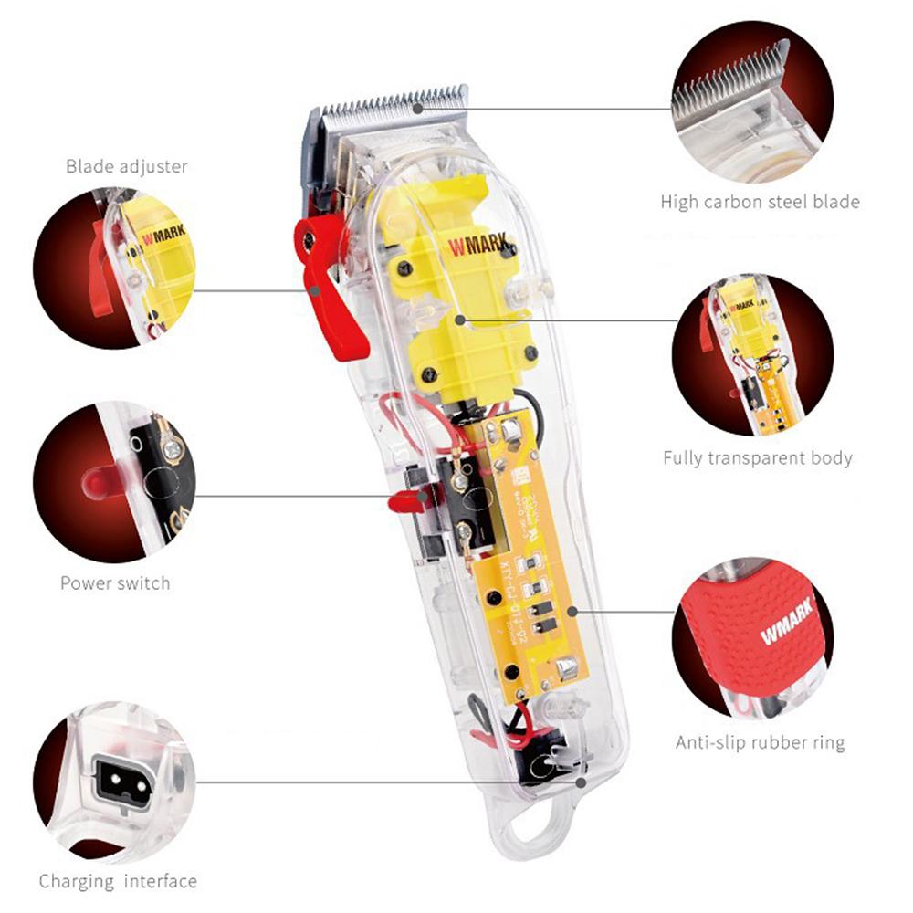 Hair Clipper with Antislip Sleeve Rechargeable USB Haircutting Trimmer