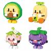 KNWE BUILT Giocattoli con Blocchi da Costruzione Micro Mini Modelli di Frutta a Cartoni Animati - Perfetti per i Bambini per Esplorare la Frutta Giocattolo Puzzle Regalo di Festa per Bambini