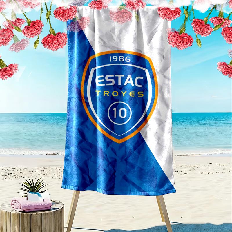 Troyes AC Print Beach Towel, Large Soft Quick Dry Towel for Beach Camping Swimming