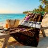 Masha Bear Personalized Text Beach Towel High Absorbency & Quick-Dry Perfect for Traveling Yoga Camping and Swimming