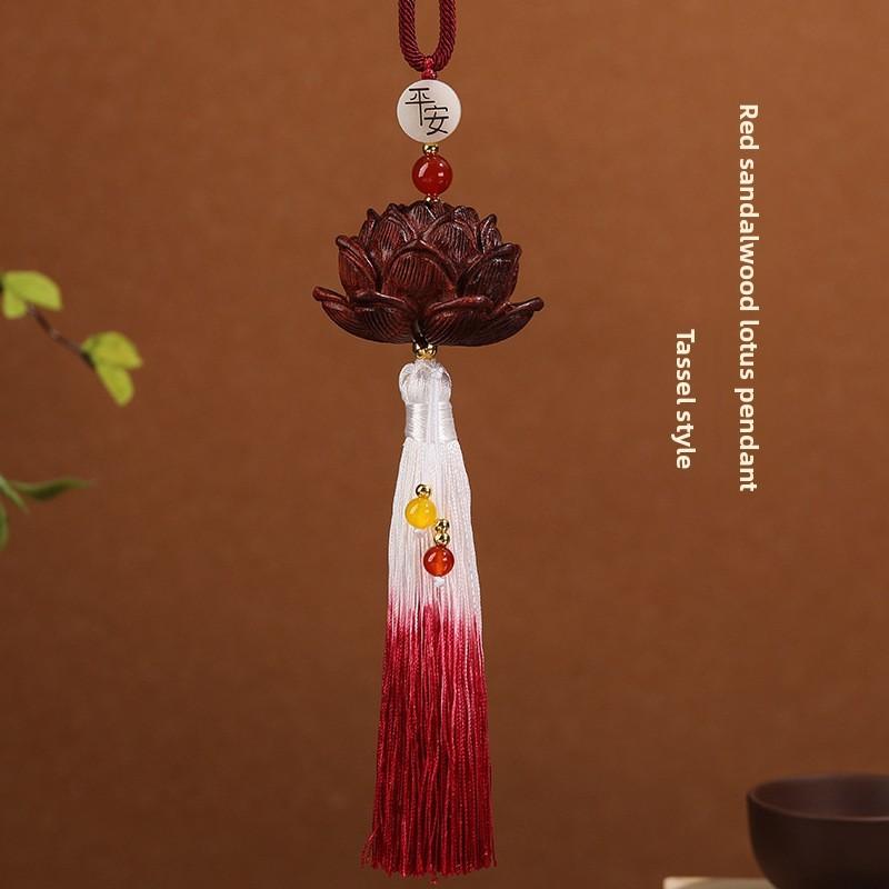 

Lotus Car Decor With Yellow Yun Wooden And Alloy Elements For Vehicle Interior Style Style C
