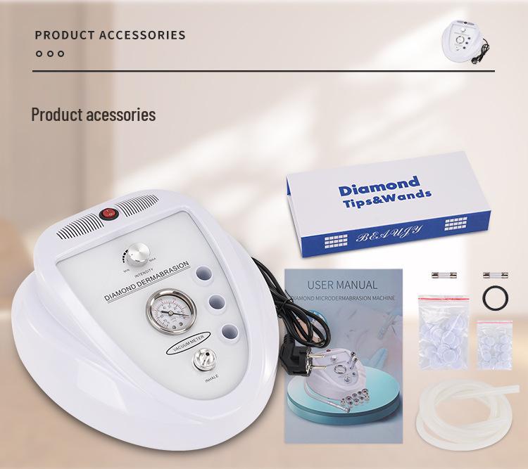 Diamond Microdermabrasion Machine: Desktop Skin Cleaning & Exfoliation Instrument for Rejuvenation.
