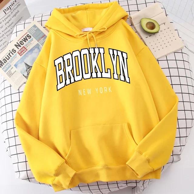 Brooklyn New York Print Hanorace pentru bărbați Haine de calitate la modă Trening clasic Simplicity Îmbrăcăminte Harajuku pentru bărbați