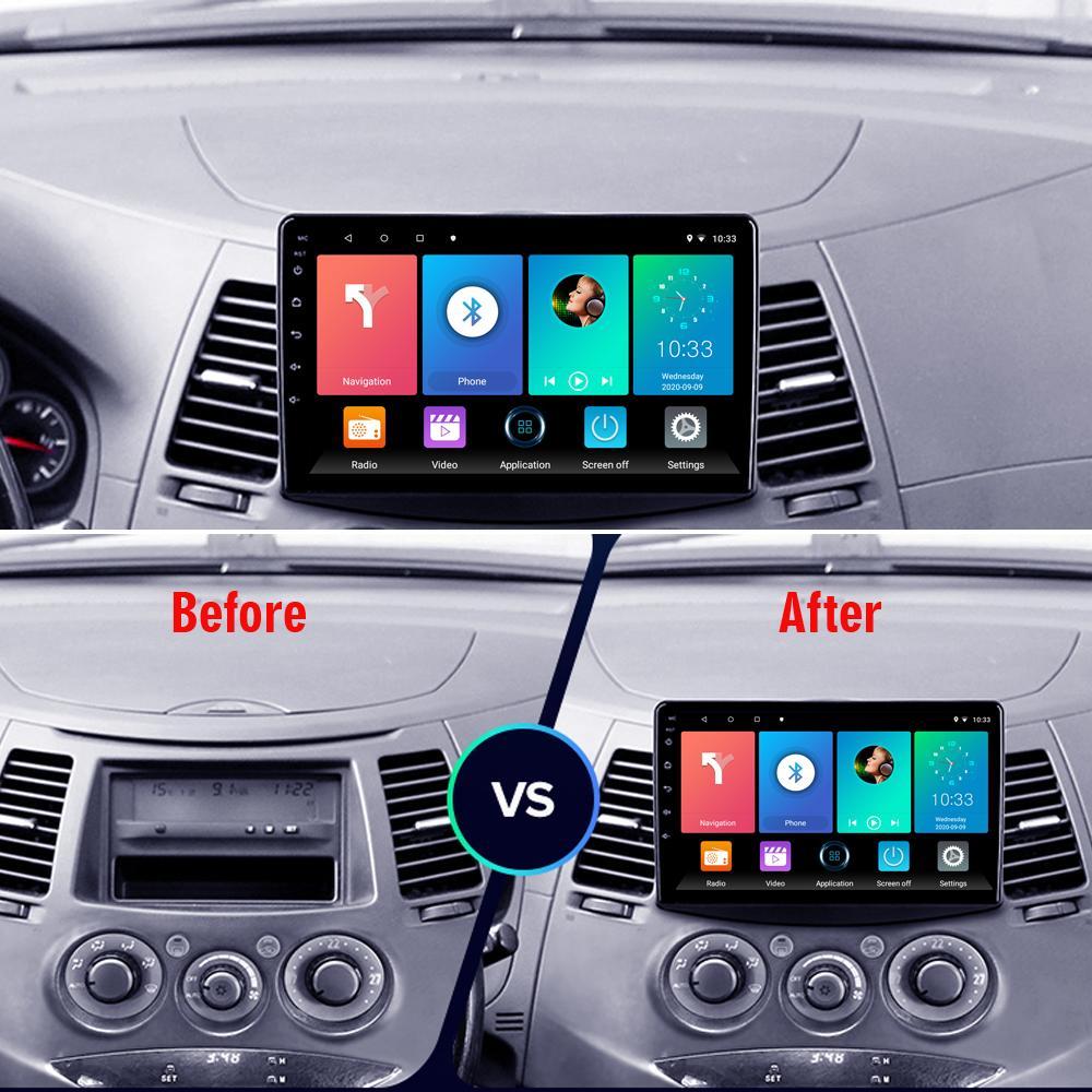 9palcové autorádio s Androidem Carplay pro Mitsubishi Grandis 1 2003-2011 Multimediální přehrávač videa do auta GPS Navigace WIFI 2+32GB