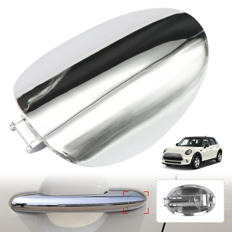 Front Outside Door Handle Lock Key Hole Cover Trim Chrome Lock Hole Cover For Mini Cooper F55 F56 2013- Parts 51217431945