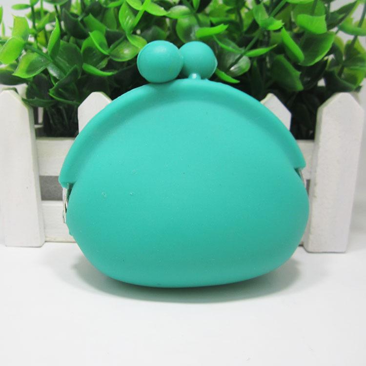 Cute Cartoon Silicone Coin Purse - Women's Mini Coin Bag with Soft Surface and Buckle Closure