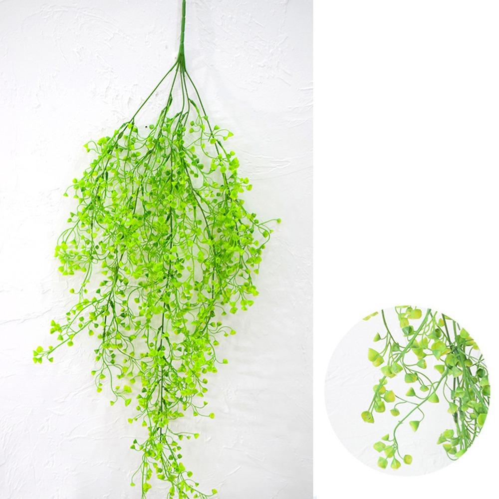 Plastic Artificial Plants Vine Artificial Flowers Handmade Hanging Leaves Vines Lifelike Simulation Greenery Outdoor Decor