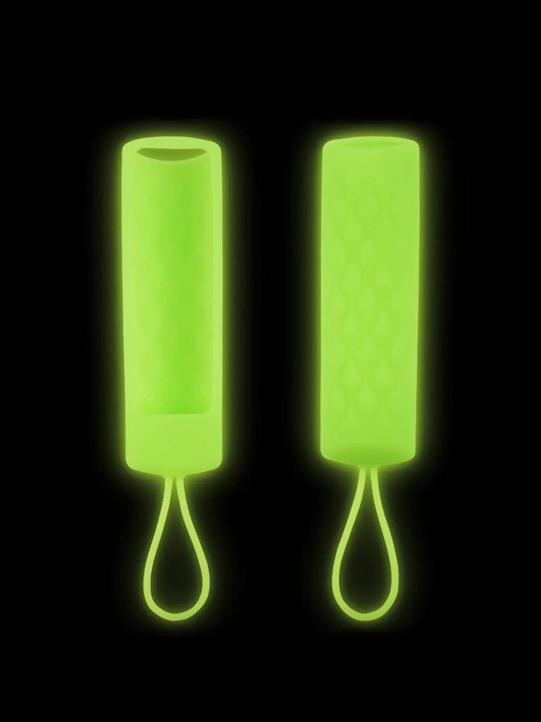 1pc - Luminous silicone cover for remote control, with hanging rope, suitable for fire tv4K TV remote control