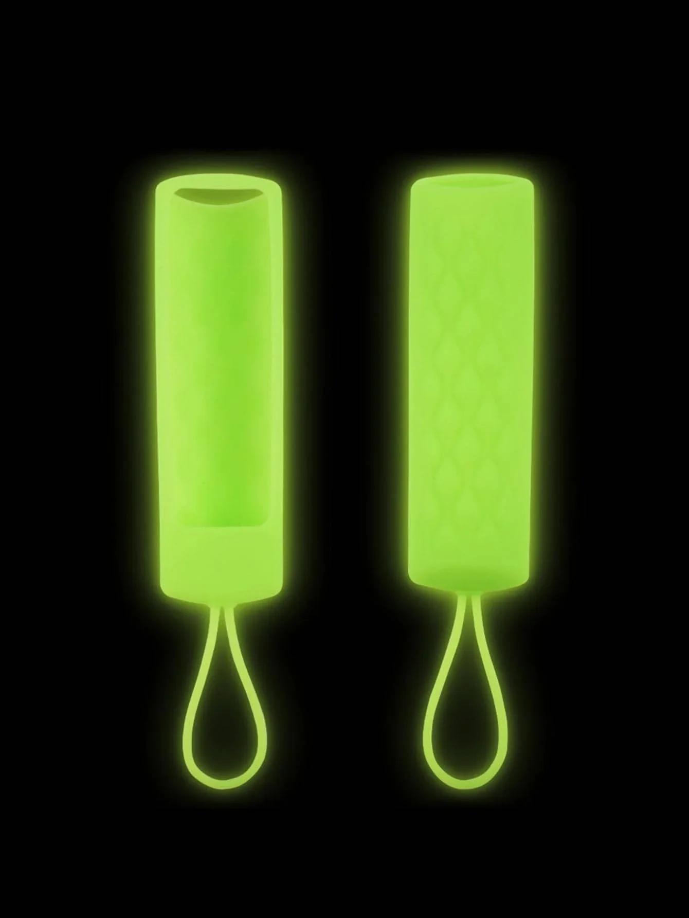 

1 шт. - Светящийся силиконовый чехол для пульта дистанционного управления, с подвесным шнурком, подходит для пульта дистанционного управления телевизором fire tv4K зелёный