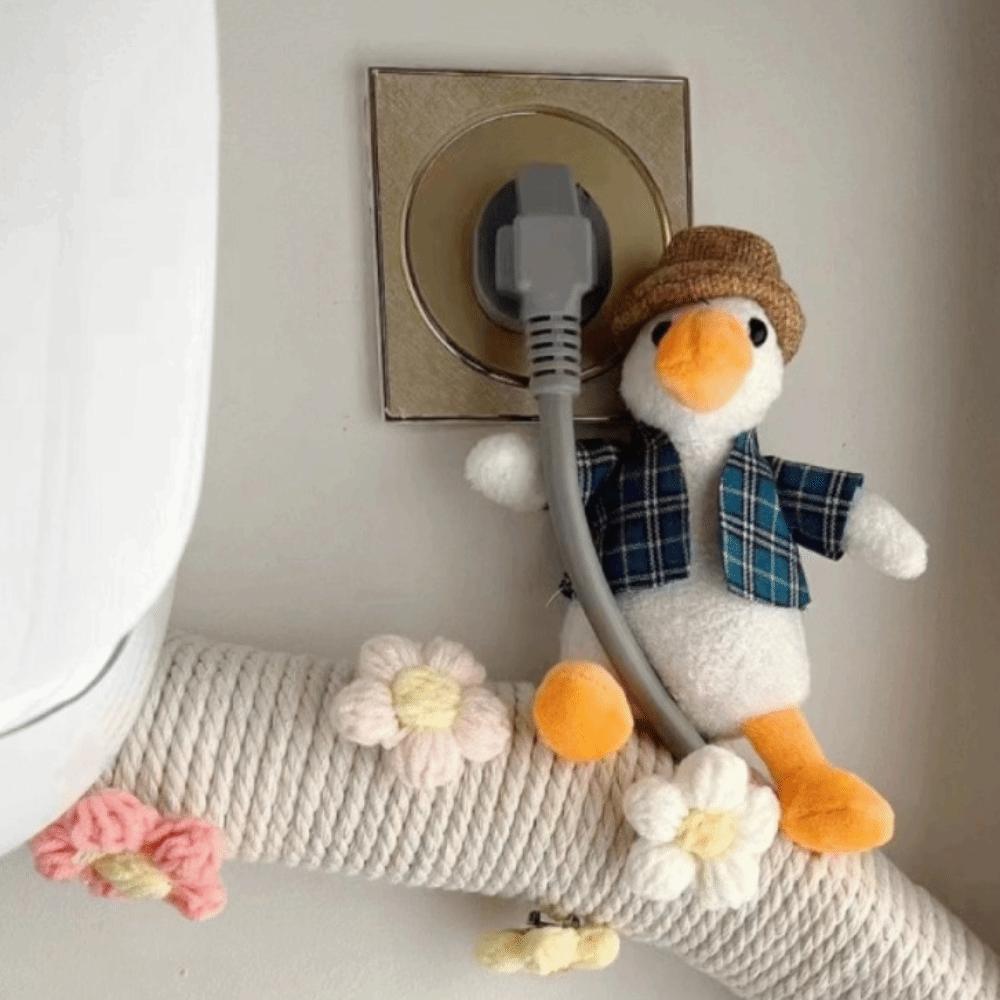 Cartoon Cotton Rope Pipe Cover Duck/Panda Heating System Decoration  Bedroom