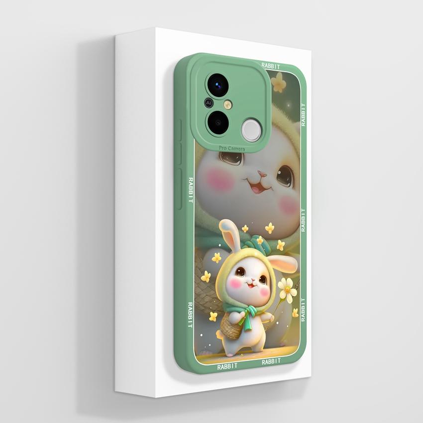 For Redmi 12C 13C 14C 10C 13R 14R 11A 15A Cute Cartoon Cat Phone Cover Liquid Silicone High Quality Anti Slip Durable Protective Case For Redmi Casing